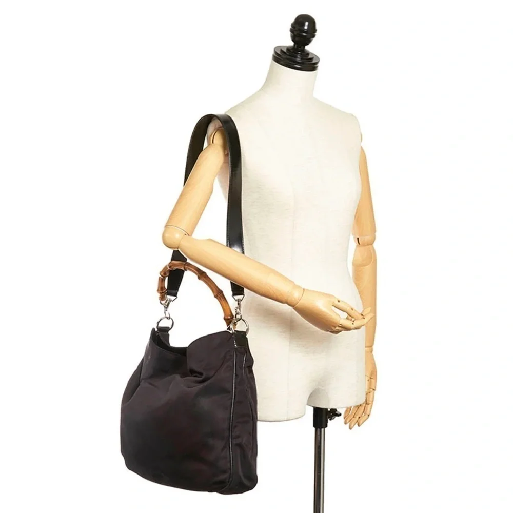 Gucci Leather Bamboo Crossbody/Hobo - Picture 1 of 10